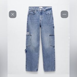 Zara Light Blue Denim Pants